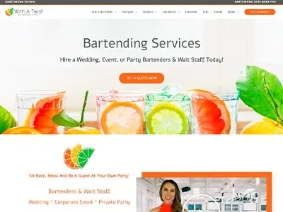 with a twist bartending services